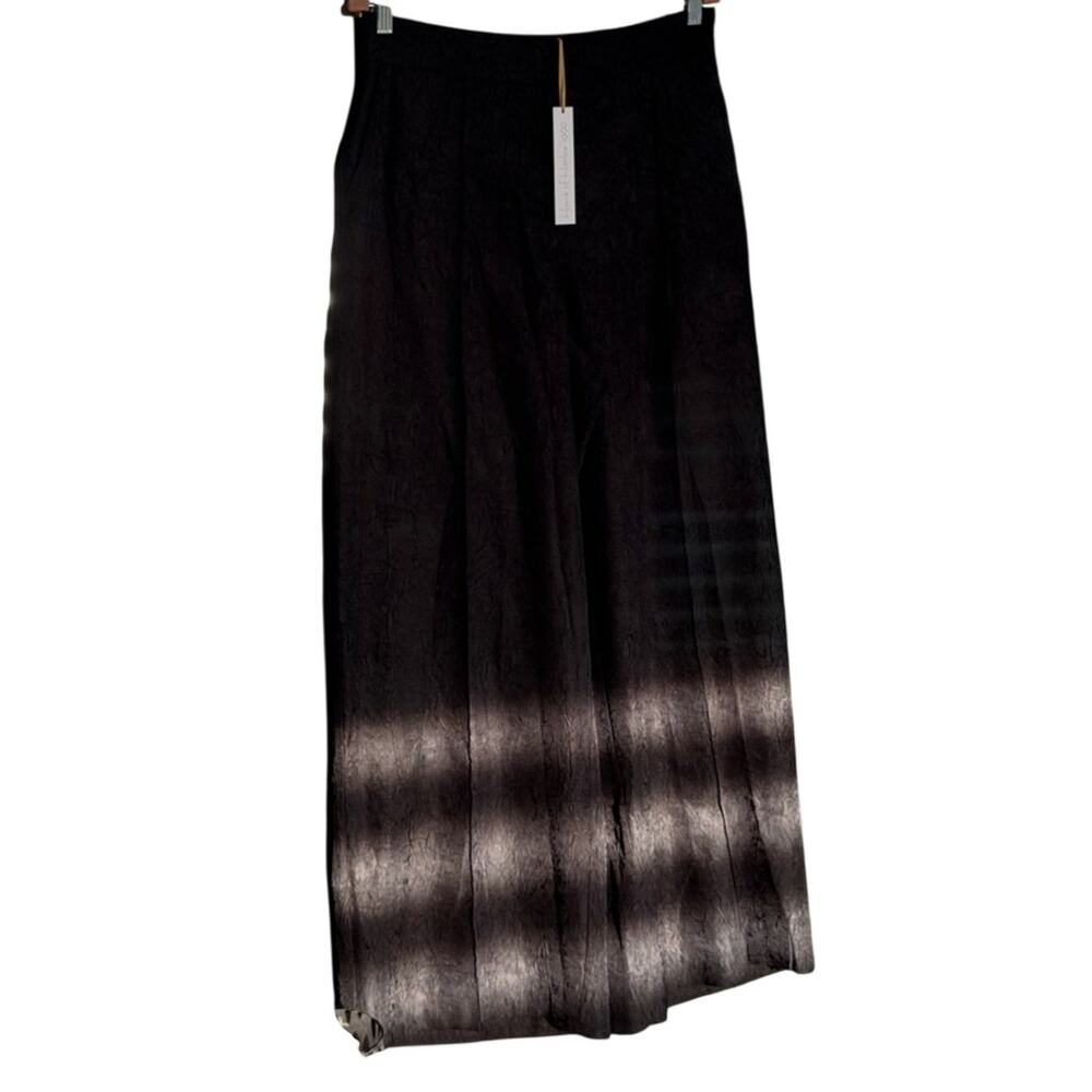 House of Harlow Pleated Wide Leg Textured Trousers L 12-14